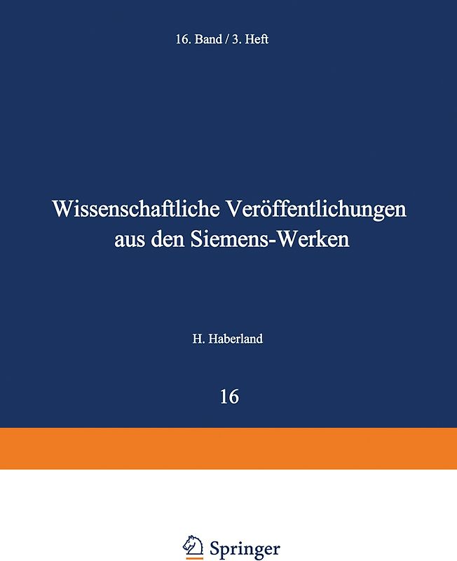 Wissenschaftliche Veröffentlichungen aus den Siemens-Werken