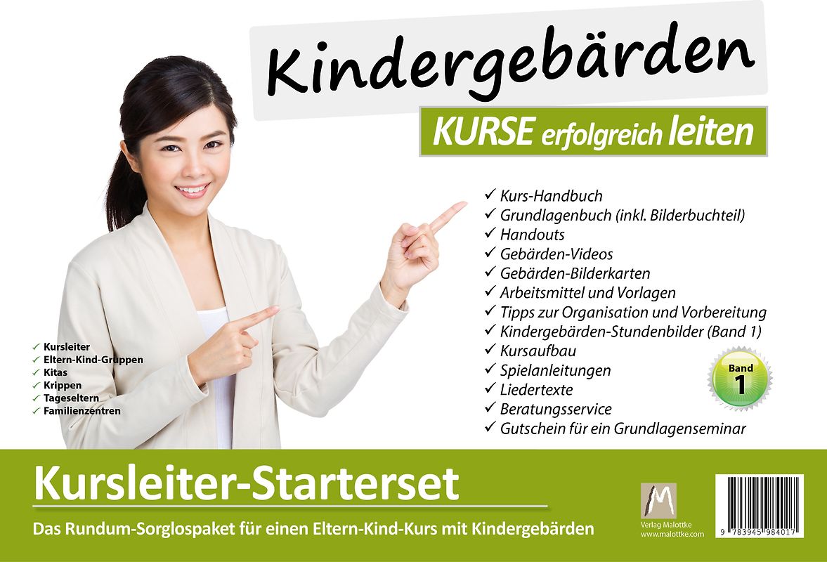 Kindergebärden Kurse erfolgreich leiten - Kursleiter Starterset