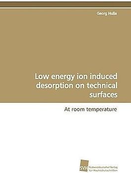 Low energy ion induced desorption on technical surfaces