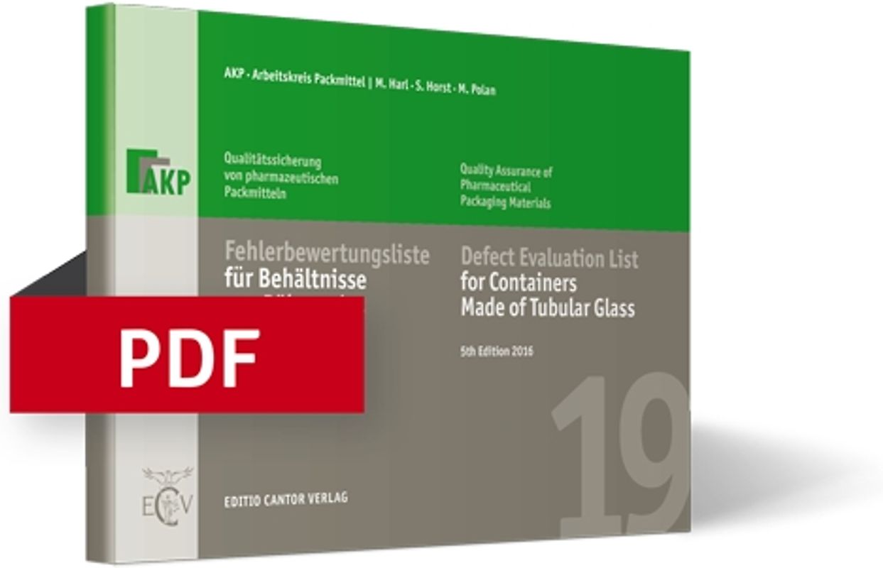 Fehlerbewertungsliste für Behältnisse aus Röhrenglas | Bundle (Buch, PDF)
