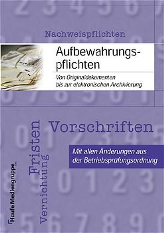 Aufbewahrungspflichten
