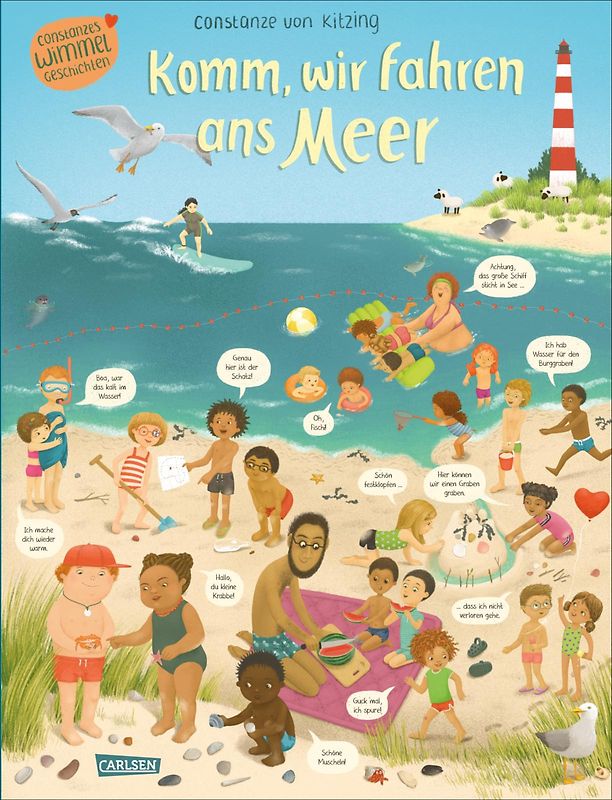 Komm, wir fahren ans Meer (Constanze von Kitzings Wimmelgeschichten 4)