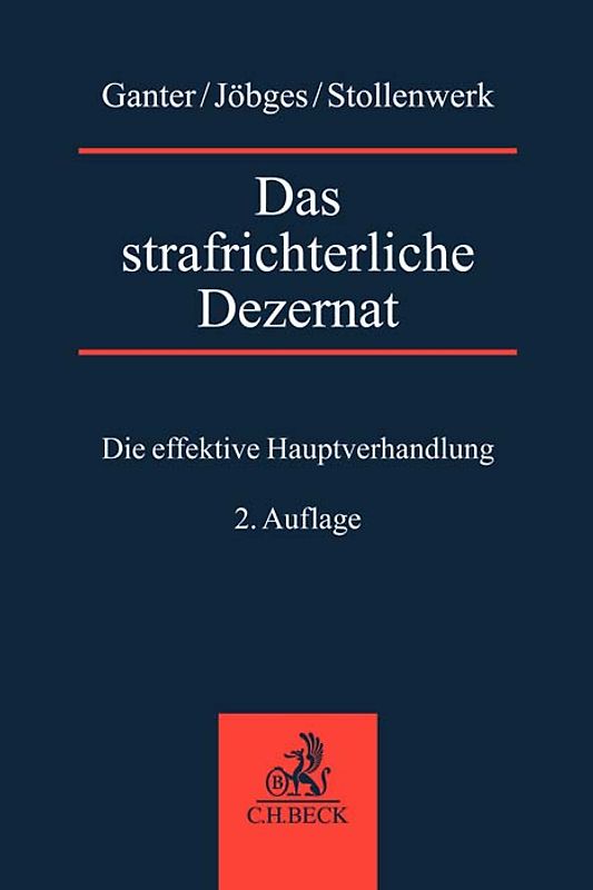 Das strafrichterliche Dezernat