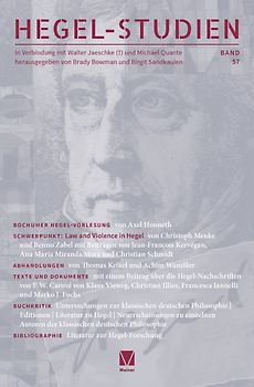 Hegel-Studien Band 57