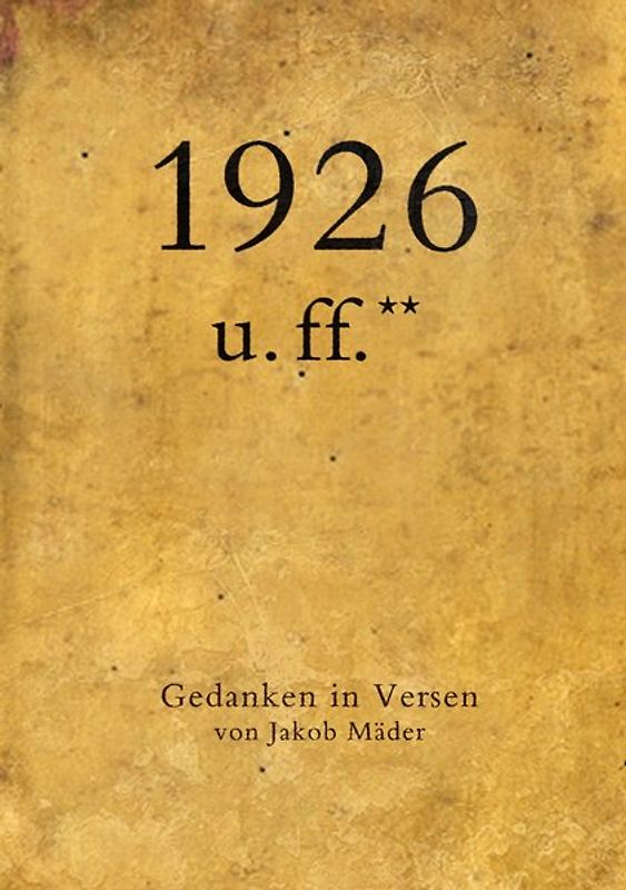 1926 u. ff.**