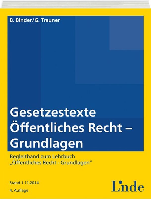 Gesetzestexte Öffentliches Recht - Grundlagen