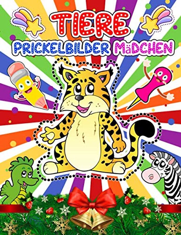 Tiere Prickelbilder Mädchen: 50+ Prickelset Mädchen | Prickelnadel Set Kinder Zu Prickeln Und Ausmalen Für Kinder Ab 3 - 7 | Bastelbuch Ab 3-7 Jahre | ... Lerne Schneiden, Legen, Prickeln Für Mädchen