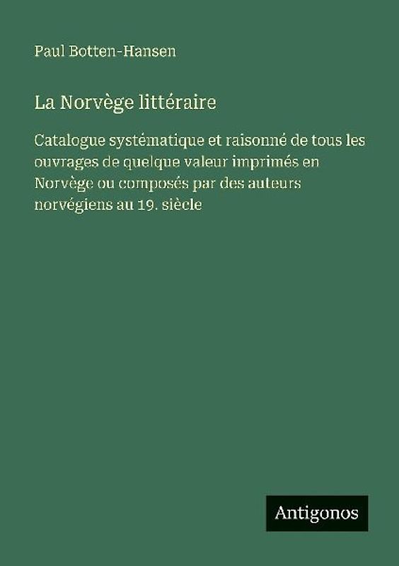 La Norvège littéraire