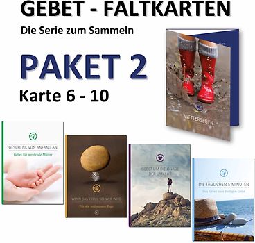 Gebet-Faltkarten Paket 2