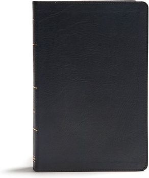 KJV Giant Print Reference Bible, Black Leathertouch