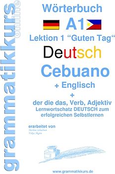 Wörterbuch Deutsch - Cebuano - Englisch Niveau A1