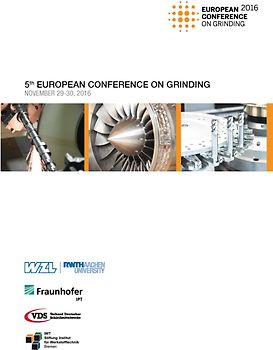 5th European Conference on Grinding (English)