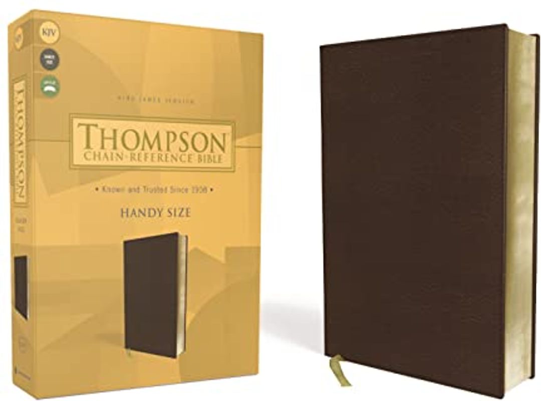 KJV, Thompson Chain-Reference Bible, Handy Size, Leathersoft, Brown, Red Letter: King James Version, Brown, Leathersoft, Red Letter, Handy Size