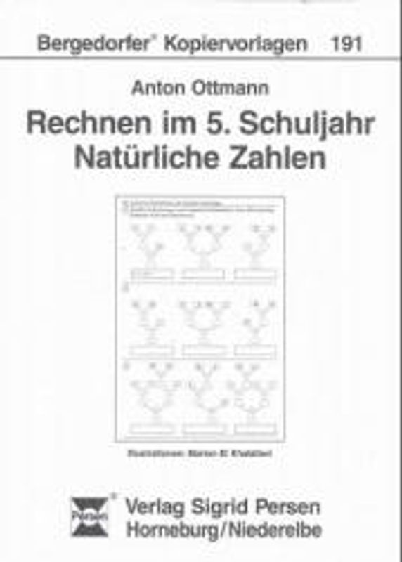 Rechnen. 5. Schuljahr. Natürliche Zahlen Titel hat eine neue ISBN-Nr. 978-3-8344-2219-4