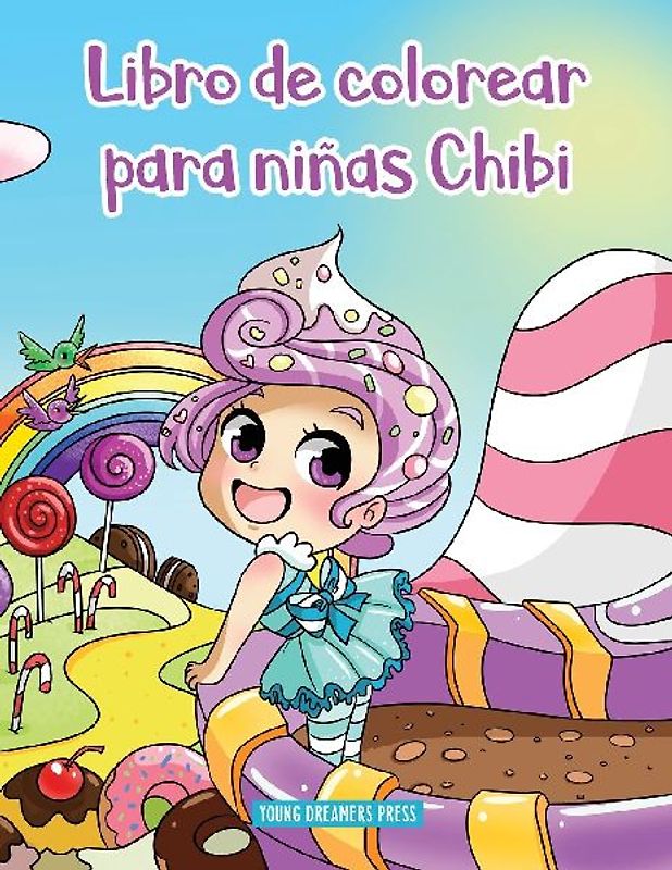 Libro de colorear para niñas Chibi