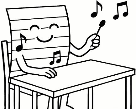 Notenheft: DIN A4 Notenlinienheft | 60 Seiten mit 12 Notenzeilen / Systeme pro Blatt | Papier 90g/m² | Musikheft mit Notenlinien