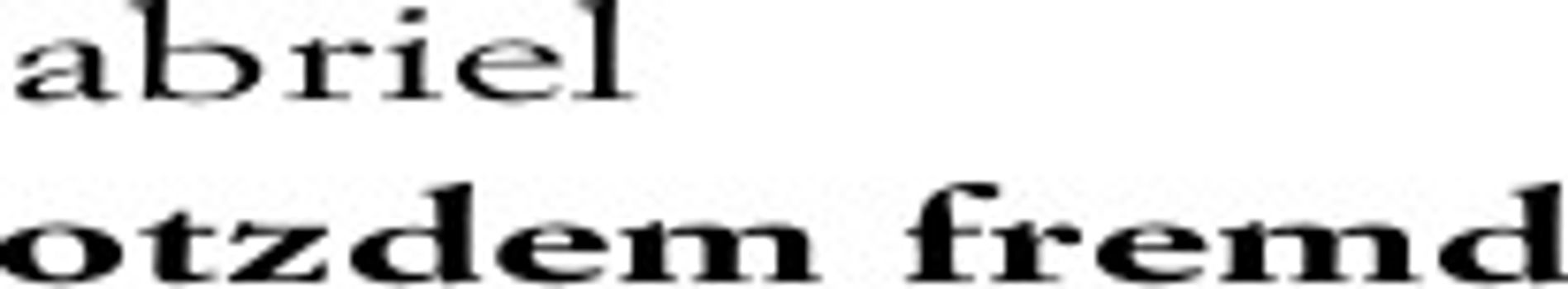 Zuhause, aber trotzdem fremd