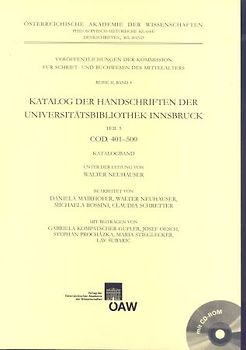 Katalog der Handschriften der Universitätsbibliothek Innsbruck