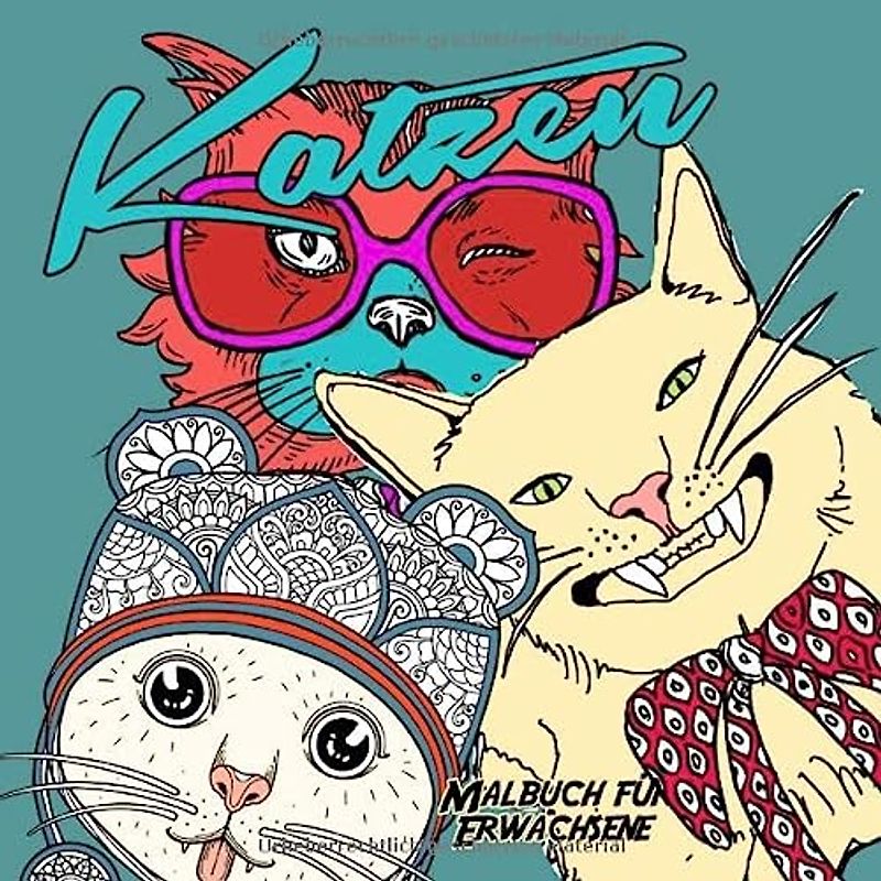 Katzen Malbuch für Erwachsene