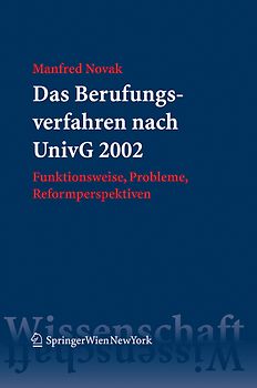 Das Berufungsverfahren nach UnivG 2002