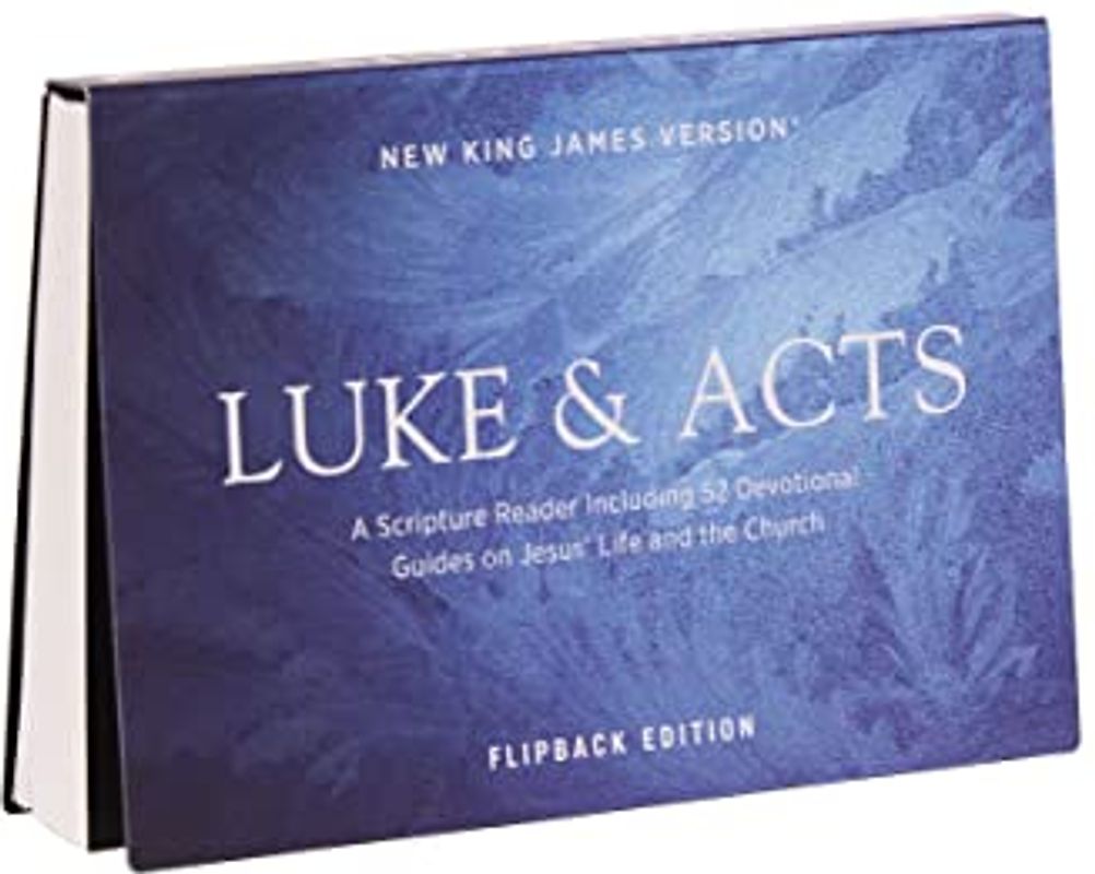 NKJV Luke/Acts Devotional, Flipback Edition, Red Letter, Paperback: New King James Version, a Scripture Reading Including 52 Devotional Guides on Jesus' Life and the Church
