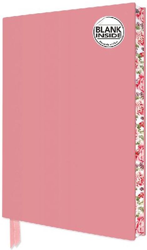 Baby Pink Blank Artisan Notebook (Flame Tree Journals)
