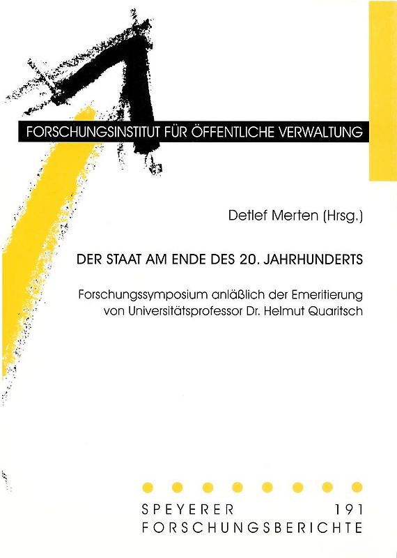 Der Staat am Ende des 20. Jahrhunderts