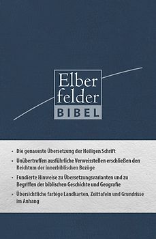 Elberfelder Bibel - Taschenausgabe, ital. Kunstleder blau