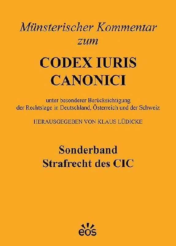Münsterischer Kommentar zum CIC - Sonderband Strafrecht des CIC