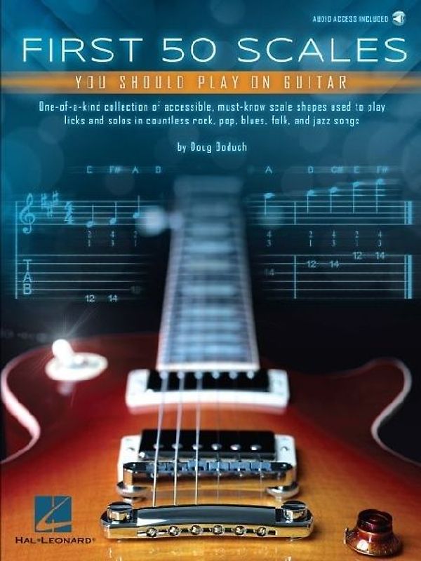 First 50 Scales You Should Play on Guitar - Must-Know Scale Shapes Used to Play Licks & Solos in Rock, Pop, Blues, Folk, and Jazz Songs - By Doug Boduch