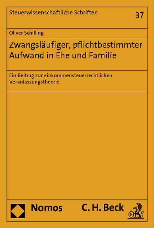 Zwangsläufiger, pflichtbestimmter Aufwand in Ehe und Familie