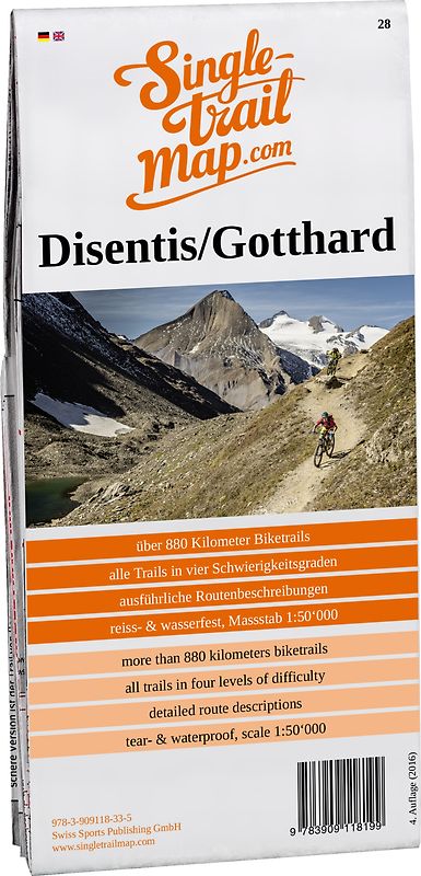 Singletrail Map 028 Disentis/Gotthard
