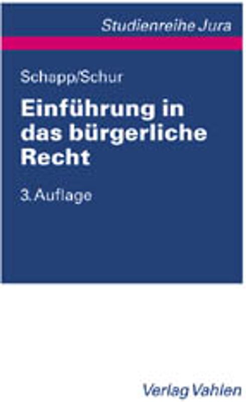 Einführung in das bürgerliche Recht