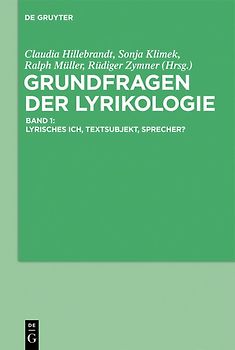 Grundfragen der Lyrikologie 1
