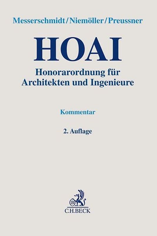 Honorarordnung für Architekten und Ingenieure. HOAI