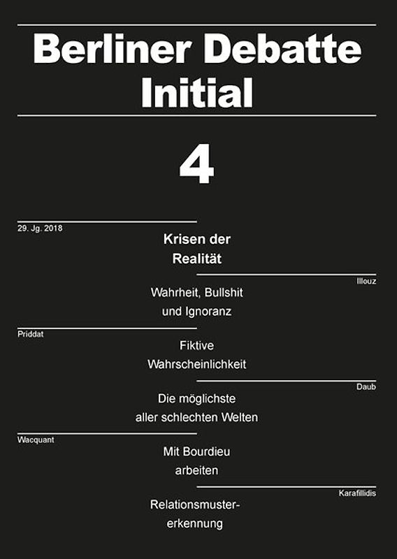Krisen der Realität