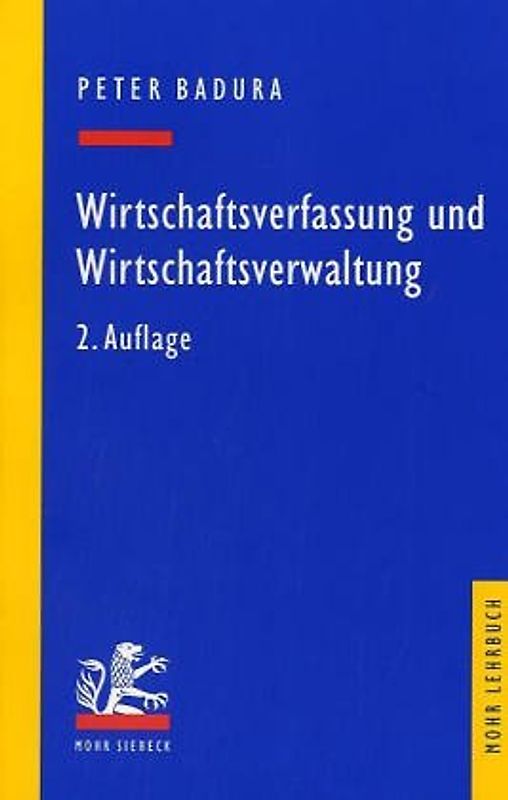 Wirtschaftsverfassung und Wirtschaftsverwaltung