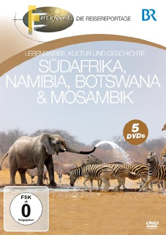 Südafrika, Namibia, Botswana & Mosambik - Fernweh [5 DVDs] DVD