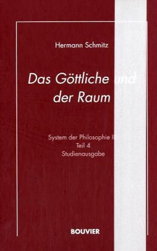 System der Philosophie. Studienausgabe / Das Göttliche und der Raum