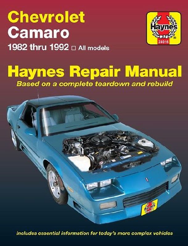 Chevrolet Camaro, 1982-1992 (Automotive Repair Manual) - Raffa, John B.