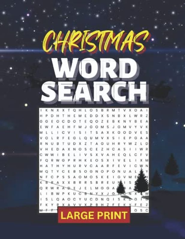 Christmas Word Search Large Print Puzzle Book: Christmas and WinterThemed Wordsearch Puzzle Book for Adults & Seniors Over 1500 Words. The Perfect Christmas Gift
