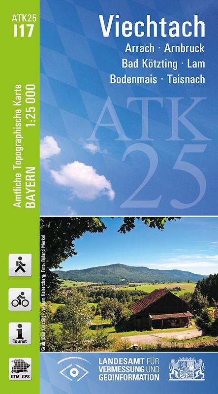 ATK25-I17 Viechtach (Amtliche Topographische Karte 1:25000)