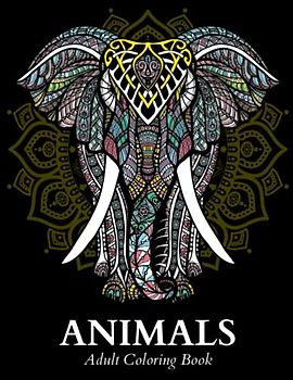 Animals Adult Coloring in Book