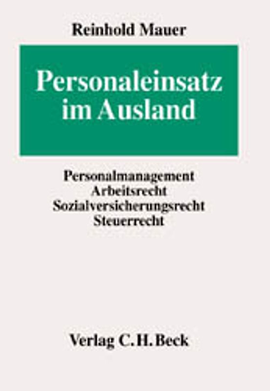 Personaleinsatz im Ausland