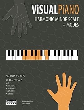 VISUAL PIANO: Harmonic Minor Scale + Modes (piano series)
