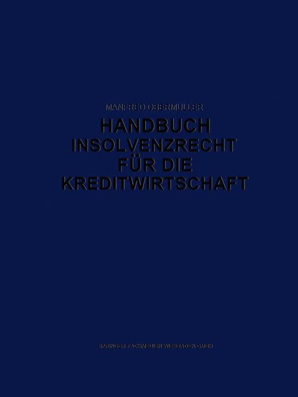 Handbuch Insolvenzrecht für die Kreditwirtschaft