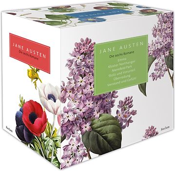 6 Bücher von Jane Austen im Schuber – Stolz und Vorurteil, Verstand und Gefühl, Überredung, Emma, Mansfield Park und Kloster Northanger – Reclam