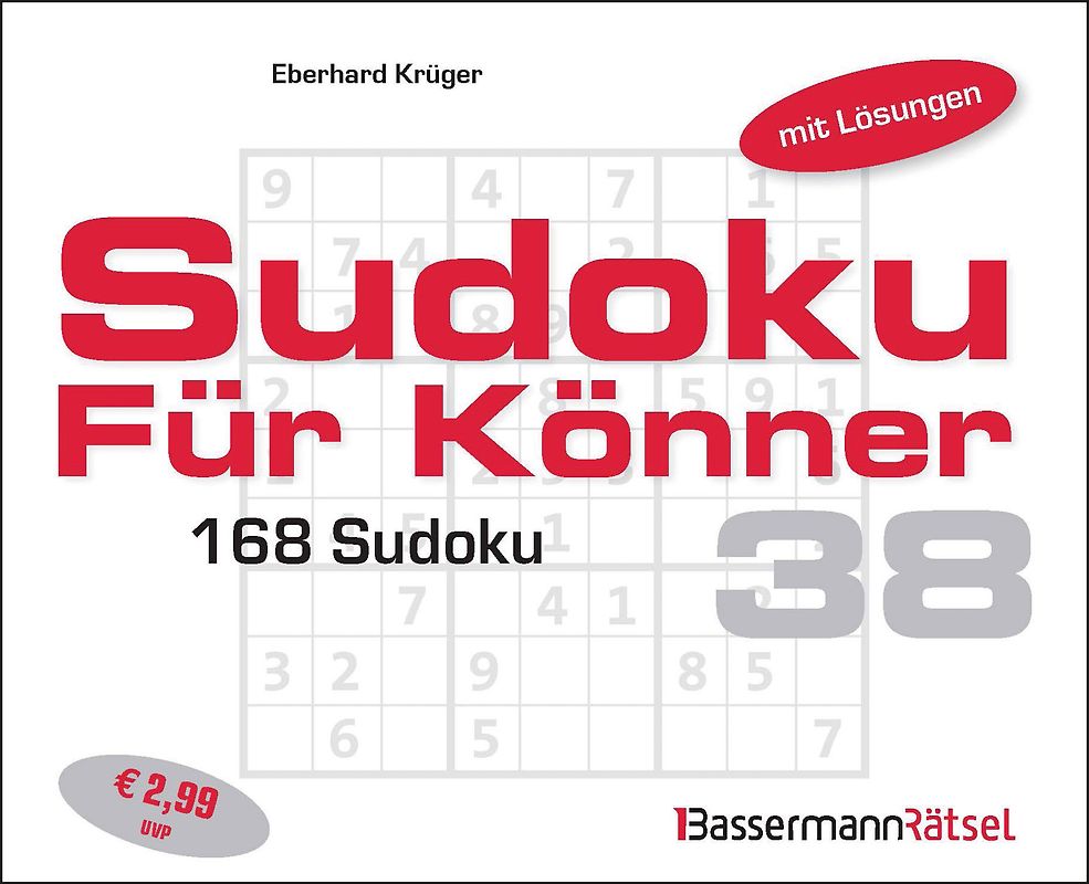Sudoku für Könner 38 (5 Exemplare à 2,99 €)