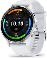 Garmin Venu 3 45 mm argent avec bracelet en silicone blanc [Wi-Fi]