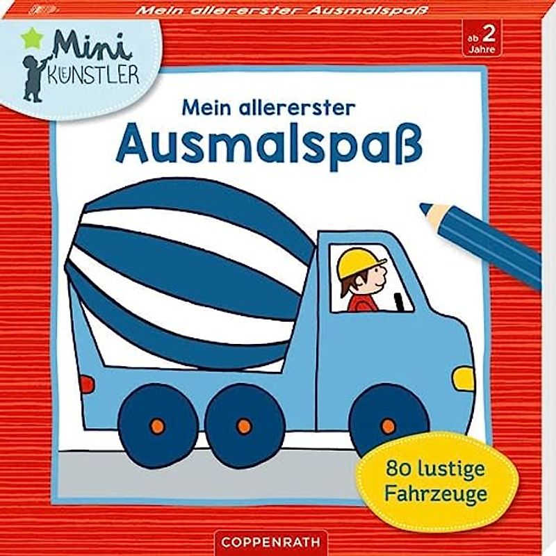 Mein allererster Ausmalspaß: 80 lustige Fahrzeuge (Mini-Künstler)